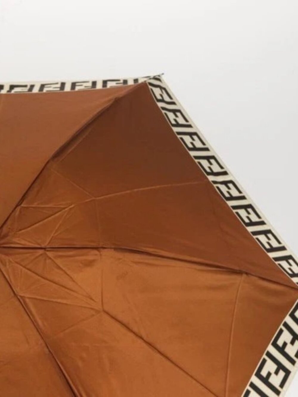 FENDI Zucca Canvas Umbrella Nylon Brown Black - Picture 4 of 16